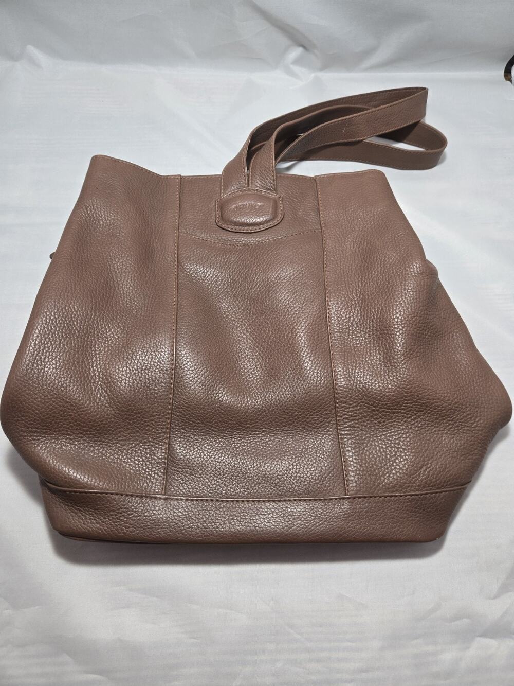 ORVIS Brown Pebble Leather convertible Backpack tote Classic Preppy luxury